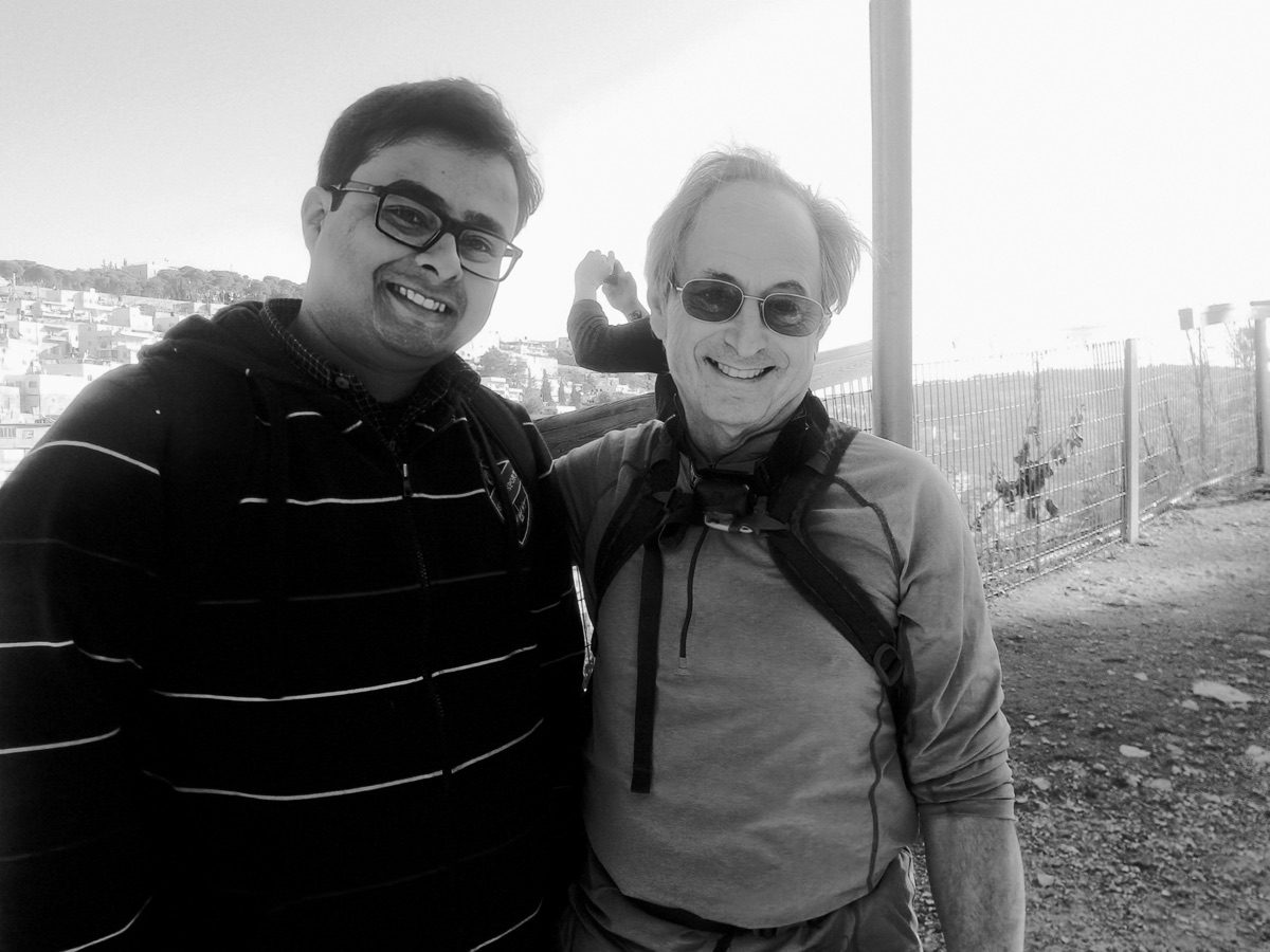 With 2013 Nobel Laureate Dr. Michael Levitt, Jerusalem, Israel — January 2016